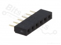 Header pin socket female 1x6 pins